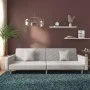 Sofá cama de 2 plazas con dos almohadas tela gris claro de , Sofás - Ref: Foro24-375899, Precio: 296,41 €, Descuento: %