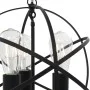 Lámpara colgante esférica negra 3 bombillas E27 de vidaXL, Lámparas - Ref: Foro24-281626, Precio: 75,64 €, Descuento: %