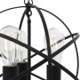Lámpara colgante esférica negra 3 bombillas E27 de vidaXL, Lámparas - Ref: Foro24-281626, Precio: 77,17 €, Descuento: %