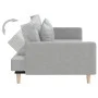 Sofá cama de 2 plazas con dos almohadas tela gris claro de , Sofás - Ref: Foro24-375899, Precio: 296,41 €, Descuento: %