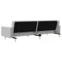 Sofá cama de 2 plazas con dos almohadas tela gris claro de , Sofás - Ref: Foro24-375899, Precio: 296,41 €, Descuento: %