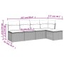 Set de muebles de jardín 5 pzas y cojines ratán sintético negro de , Conjuntos de jardín - Ref: Foro24-3217515, Precio: 290,7...