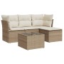 Juego de sofás jardín con cojines 5 pzas ratán sintético beige de , Conjuntos de jardín - Ref: Foro24-3217548, Precio: 305,25...