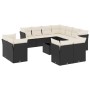 Set de sofás de jardín 12 piezas cojines ratán sintético negro de , Conjuntos de jardín - Ref: Foro24-3218516, Precio: 735,51...