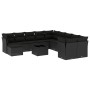 Set de sofás de jardín 12 piezas cojines ratán sintético negro de , Conjuntos de jardín - Ref: Foro24-3250454, Precio: 784,42...
