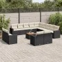 14-piece garden sofa set with black synthetic rattan cushions by , Modular outdoor sofas - Ref: Foro24-3224397, Price: 863,34...