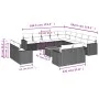 14-piece garden sofa set with black synthetic rattan cushions by , Modular outdoor sofas - Ref: Foro24-3224397, Price: 863,34...