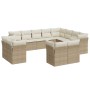 Set de sofás de jardín 12 pzas y cojines ratán sintético marrón de , Conjuntos de jardín - Ref: Foro24-3218528, Precio: 880,3...