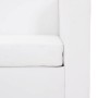 Sofá de 3 plazas de cuero artificial blanco en Sofás | Comprar online en Foru.es