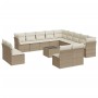 Set sofás de jardín 14 pzas con cojines ratán sintético beige de , Conjuntos de jardín - Ref: Foro24-3218498, Precio: 880,08 ...