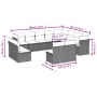 Set de sofás de jardín 12 pzas con cojines ratán sintético gris de , Conjuntos de jardín - Ref: Foro24-3218470, Precio: 678,1...