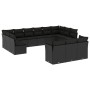 Set de sofás de jardín y cojines 13 pzas ratán sintético negro de , Conjuntos de jardín - Ref: Foro24-3218445, Precio: 843,39...