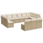 Set sofás de jardín con cojines 13 pzas ratán sintético beige de , Conjuntos de jardín - Ref: Foro24-3218388, Precio: 825,01 ...