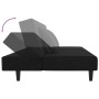 Sofá cama de 2 plazas con dos almohadas terciopelo negro de , Sofás - Ref: Foro24-375915, Precio: 245,67 €, Descuento: %