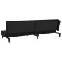 Sofá cama de 2 plazas con dos almohadas terciopelo negro de , Sofás - Ref: Foro24-375915, Precio: 241,41 €, Descuento: %