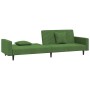 Sofá cama de 2 plazas con dos almohadas terciopelo verde oscuro de , Sofás - Ref: Foro24-375920, Precio: 268,84 €, Descuento: %