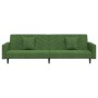 Sofá cama de 2 plazas con dos almohadas terciopelo verde oscuro de , Sofás - Ref: Foro24-375920, Precio: 268,84 €, Descuento: %