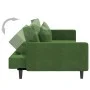 Sofá cama de 2 plazas con dos almohadas terciopelo verde oscuro de , Sofás - Ref: Foro24-375920, Precio: 266,76 €, Descuento: %