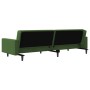 Sofá cama de 2 plazas con dos almohadas terciopelo verde oscuro de , Sofás - Ref: Foro24-375920, Precio: 268,84 €, Descuento: %