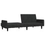 Sofá cama de 2 plazas terciopelo negro de , Sofás - Ref: Foro24-375780, Precio: 274,23 €, Descuento: %