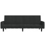 Sofá cama de 2 plazas terciopelo negro de , Sofás - Ref: Foro24-375780, Precio: 274,23 €, Descuento: %