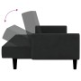 Sofá cama de 2 plazas terciopelo negro de , Sofás - Ref: Foro24-375780, Precio: 274,23 €, Descuento: %