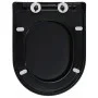 Tapa de inodoro de cierre suave y desenganche rápido negro de vidaXL, Asientos de inodoros y bidés - Ref: Foro24-145023, Prec...