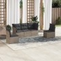 Juego de sofás jardín con cojines 5 pzas ratán sintético gris de , Conjuntos de jardín - Ref: Foro24-3217350, Precio: 299,05 ...