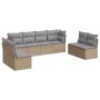 Juego de sofás de jardín con cojines beige 8 pzas ratán PE de , Conjuntos de jardín - Ref: Foro24-3217449, Precio: 483,20 €, ...