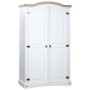 Armario madera de pino Mexicano estilo Corona blanco 2 puertas de vidaXL, Armarios roperos - Ref: Foro24-282620, Precio: 305,...
