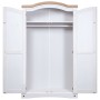 Armario madera de pino Mexicano estilo Corona blanco 2 puertas de vidaXL, Armarios roperos - Ref: Foro24-282620, Precio: 305,...