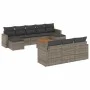 11-piece garden sofa set and gray synthetic rattan cushions by , Modular outdoor sofas - Ref: Foro24-3224345, Price: 626,97 €...