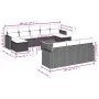 11-piece garden sofa set and gray synthetic rattan cushions by , Modular outdoor sofas - Ref: Foro24-3224345, Price: 626,97 €...