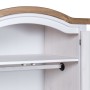 Armario madera de pino Mexicano estilo Corona blanco 2 puertas de vidaXL, Armarios roperos - Ref: Foro24-282620, Precio: 305,...