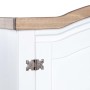 Armario madera de pino Mexicano estilo Corona blanco 2 puertas de vidaXL, Armarios roperos - Ref: Foro24-282620, Precio: 305,...