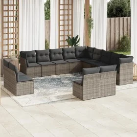 12-piece garden sofa set with gray synthetic rattan cushions by , Garden sets - Ref: Foro24-3218420, Price: 691,45 €, Discoun...