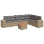 Juego de sofás de jardín con cojines beige 8 pzas ratán PE de , Conjuntos de jardín - Ref: Foro24-3257809, Precio: 523,43 €, ...