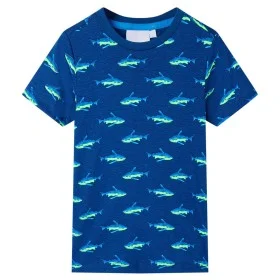 Camiseta infantil azul oscuro 116 de , Camisetas para niños - Ref: Foro24-12306, Precio: 7,85 €, Descuento: %
