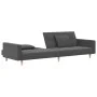 Sofá cama de 2 plazas con dos almohadas tela gris claro de , Sofás - Ref: Foro24-375799, Precio: 278,95 €, Descuento: %