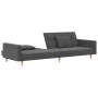 Sofá cama de 2 plazas con dos almohadas tela gris claro de , Sofás - Ref: Foro24-375799, Precio: 283,84 €, Descuento: %
