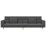 Sofá cama de 2 plazas con dos almohadas tela gris claro de , Sofás - Ref: Foro24-375799, Precio: 278,95 €, Descuento: %