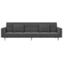 Sofá cama de 2 plazas con dos almohadas tela gris claro de , Sofás - Ref: Foro24-375799, Precio: 283,84 €, Descuento: %