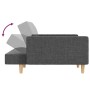 Sofá cama de 2 plazas con dos almohadas tela gris claro de , Sofás - Ref: Foro24-375799, Precio: 283,84 €, Descuento: %