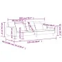 Sofá cama de 2 plazas con dos almohadas tela gris claro de , Sofás - Ref: Foro24-375799, Precio: 278,95 €, Descuento: %