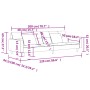 Sofá cama de 2 plazas con dos almohadas tela gris claro de , Sofás - Ref: Foro24-375799, Precio: 283,84 €, Descuento: %