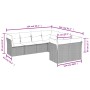 Set de sofás de jardín 8 pzas y cojines ratán sintético gris de , Conjuntos de jardín - Ref: Foro24-3218590, Precio: 473,64 €...