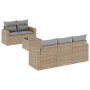 Juego de sofás jardín con cojines 6 pzas ratán sintético beige de , Conjuntos de jardín - Ref: Foro24-3218689, Precio: 400,72...