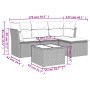Set de muebles de jardín 5 pzas y cojines ratán sintético negro de , Conjuntos de jardín - Ref: Foro24-3217545, Precio: 285,1...
