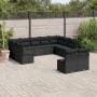 Set de sofás de jardín 11 pzas y cojines ratán sintético negro de , Conjuntos de jardín - Ref: Foro24-3218345, Precio: 645,66...