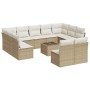 Set de sofás de jardín 12 pzas y cojines ratán sintético marrón de , Conjuntos de jardín - Ref: Foro24-3218358, Precio: 708,3...